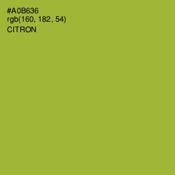 #A0B636 - Citron Color Image