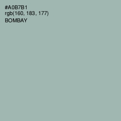 #A0B7B1 - Bombay Color Image