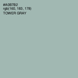 #A0B7B2 - Tower Gray Color Image