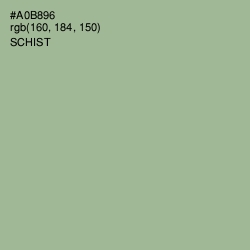 #A0B896 - Schist Color Image