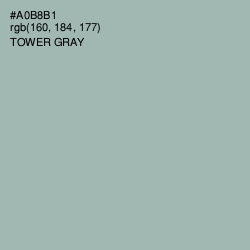 #A0B8B1 - Tower Gray Color Image