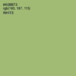 #A0BB73 - Green Smoke Color Image