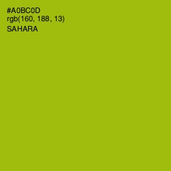 #A0BC0D - Sahara Color Image