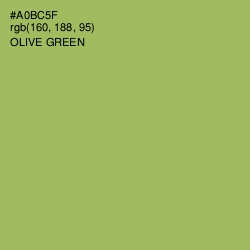 #A0BC5F - Olive Green Color Image