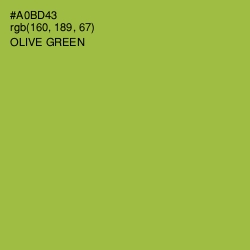 #A0BD43 - Olive Green Color Image