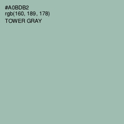 #A0BDB2 - Tower Gray Color Image