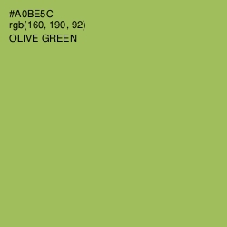 #A0BE5C - Olive Green Color Image