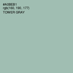 #A0BEB1 - Tower Gray Color Image