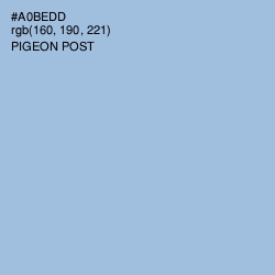 #A0BEDD - Pigeon Post Color Image