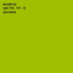 #A0BF00 - Sahara Color Image
