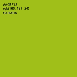 #A0BF18 - Sahara Color Image