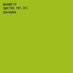 #A0BF1F - Sahara Color Image