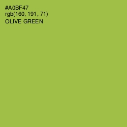 #A0BF47 - Olive Green Color Image