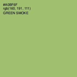 #A0BF6F - Green Smoke Color Image