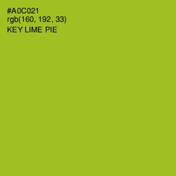 #A0C021 - Key Lime Pie Color Image