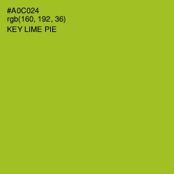 #A0C024 - Key Lime Pie Color Image