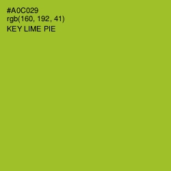 #A0C029 - Key Lime Pie Color Image