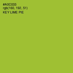 #A0C033 - Key Lime Pie Color Image