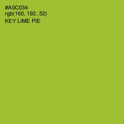 #A0C034 - Key Lime Pie Color Image