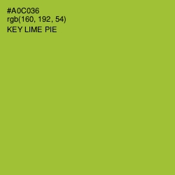 #A0C036 - Key Lime Pie Color Image