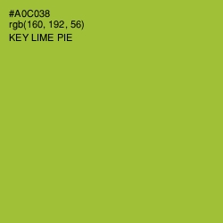 #A0C038 - Key Lime Pie Color Image