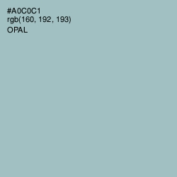 #A0C0C1 - Opal Color Image