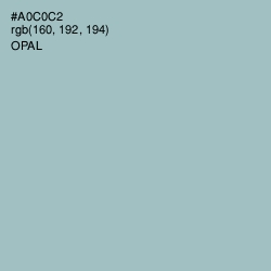 #A0C0C2 - Opal Color Image