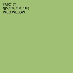#A0C174 - Wild Willow Color Image