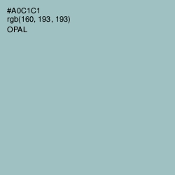 #A0C1C1 - Opal Color Image