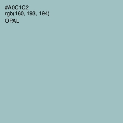 #A0C1C2 - Opal Color Image