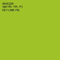 #A0C229 - Key Lime Pie Color Image