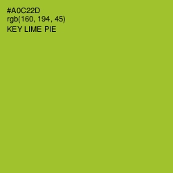 #A0C22D - Key Lime Pie Color Image