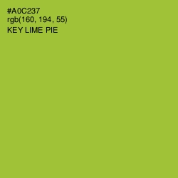 #A0C237 - Key Lime Pie Color Image