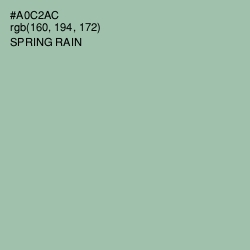 #A0C2AC - Spring Rain Color Image