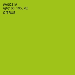 #A0C31A - Citrus Color Image