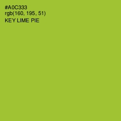 #A0C333 - Key Lime Pie Color Image