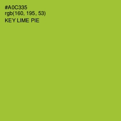 #A0C335 - Key Lime Pie Color Image