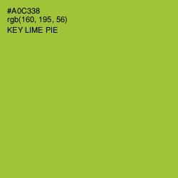 #A0C338 - Key Lime Pie Color Image