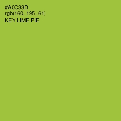 #A0C33D - Key Lime Pie Color Image