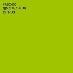 #A0C400 - Citrus Color Image