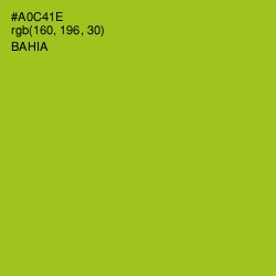 #A0C41E - Bahia Color Image