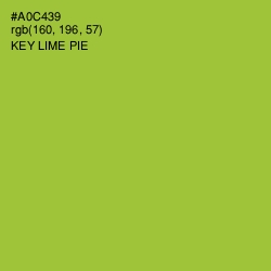 #A0C439 - Key Lime Pie Color Image