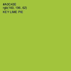 #A0C43E - Key Lime Pie Color Image