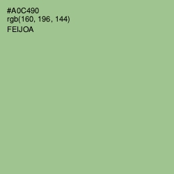 #A0C490 - Feijoa Color Image
