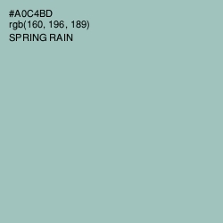 #A0C4BD - Spring Rain Color Image