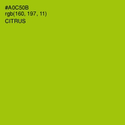 #A0C50B - Citrus Color Image