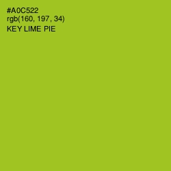 #A0C522 - Key Lime Pie Color Image