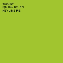 #A0C52F - Key Lime Pie Color Image