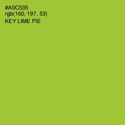 #A0C535 - Key Lime Pie Color Image