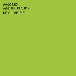 #A0C53D - Key Lime Pie Color Image